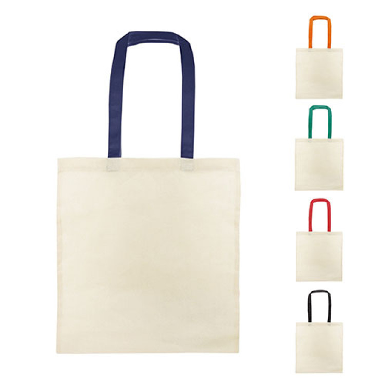 Еко торба со долга рачка во боја 37*41 115гр